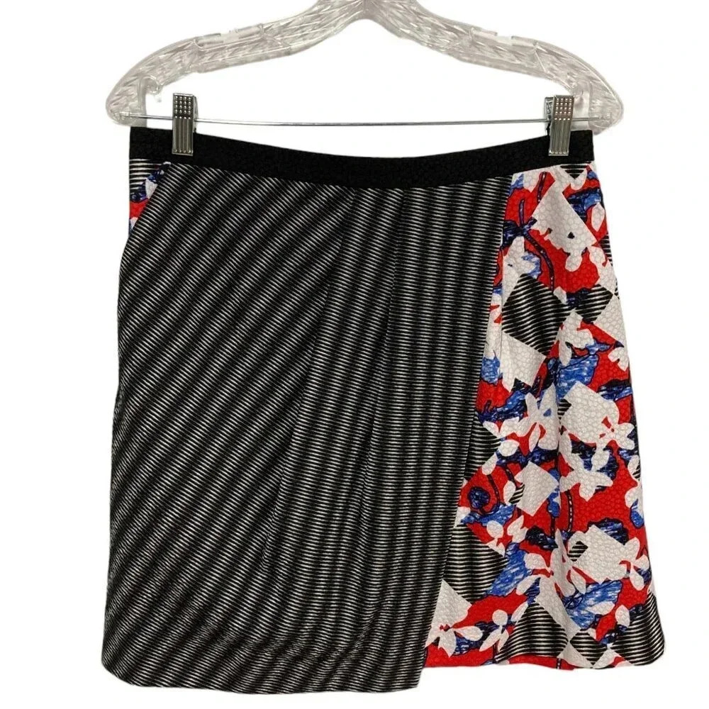 Peter Pilotto For Target Skirt, Size‎ 10, Mini Faux Wrap Geometric Colorful